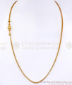 Daily Wear One Gram Gold Plain Mugappu Chain Ball Design MCH1932