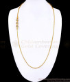 30 Inch Long High Quality 1 Gram Gold Triple Ball Stone Mugappu Kodi Chain MCH1934-LG 30 Inch Long High Quality 1 Gram Gold Triple Ball Stone Mugappu Kodi Chain MCH1934-LG