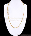 30 Inch Long Stylish Gold Imitation Floral White Stone Mugappu Thali Chain MCH1940-LG 30 Inch Long Stylish Gold Imitation Floral White Stone Mugappu Thali Chain MCH1940-LG