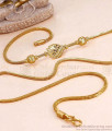 Latest Ball Type Gold Imitation Mugappu Chain Peacock Design MCH1961