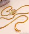 Daily Wear Plain Micro Gold Plated Lakshmi Mugappu Thali Chain MCH1964