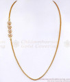 Beautiful Floral Design White Stone Gold Mugappu Thali MCH1969