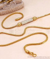 Beautiful White Stone Ball Mugappu Thali Chain Online MCH1979