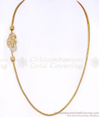 High Quality White Stone Peacock Ball Mugappu Gold Thali Chain MCH1982 High Quality White Stone Peacock Ball Mugappu Gold Thali Chain MCH1982