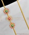 Big Three Multi Color Stone Flowers Grand Side Pendant Mopu Thali Kodi For Womens MCH211