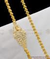 Single Lakshmi Impon White Stone Gold Mugappu Goduma Thali Chain For Womens MCH230