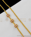 Three Ruby White Balls Mugappu Gold Thali Saradu Imitation Jewelry For Daily Use Online MCH252