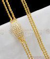 Five Metal Full White Stone Gold Mopu Thali Chain For Married Womens Online MCH269