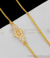 White AD Stone Gold Impon Classic Design Mopu Chain Side Pendant Jewelry MCH286