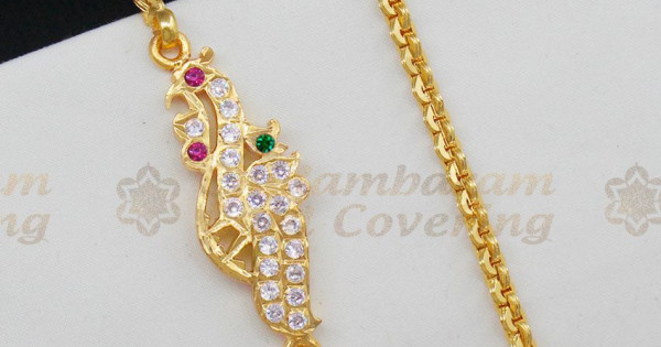 Full AD Multi Color Stone Peacock 