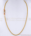 Glittering Gold Tone AD Stone Mugappu Thali Chain Imitation Jewelry for Daily Wear MCH474