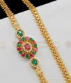 Bridal Collection Multi Color Attractive Stones Gold Thali Pendant Chain MCH520