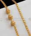 Grand Sparkling White AD Stones Ball Design Mopu Gold Thali Chain For Daily Use MCH525