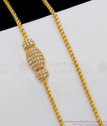 Newly Married Bride Use Full White Stone Gold Mugappu Thali Kodi Stylish Jewels MCH575 Newly Married Bride Use Full White Stone Gold Mugappu Thali Kodi Stylish Jewels MCH575