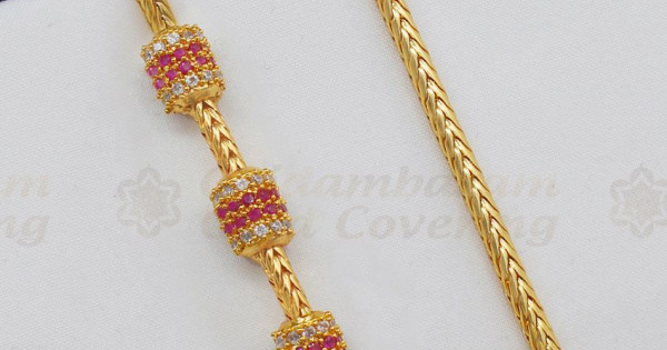 Trendy Cylinder Model With Multi Stone 