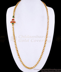 30 Inch Long Trendy Triangle Fashion Design Multi Color Stones Gold Finish Mopu Thali Kodi Daily Use MCH614-Lg 30 Inch Long Trendy Triangle Fashion Design Multi Color Stones Gold Finish Mopu Thali Kodi Daily Use MCH614-Lg