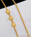 Gold Plated Regular Wear Plain Ball Mugappu Thali Kodi Collections MCH653