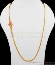 Ruby And White AD Stone Gold Mugappu Design4Thali Chain For Ladies Gold Plated Jewelry Buy Online MCH714 Ruby And White AD Stone Gold Mugappu Design4Thali Chain For Ladies Gold Plated Jewelry Buy Online MCH714