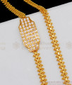 Trendy Single Line Gold Mugappu Chain AD White Impon Side Pendent MCH718