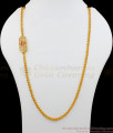 New Arrival Single Line Gold Mugappu Chain AD Pink And White Impon Side Pendent MCH721