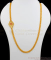 Diamond Shape AD Pink And White Impon Side Pendent With Single Line Gold Mugappu Chain MCH725