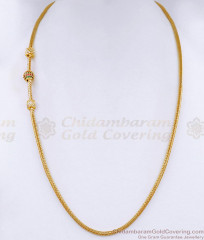 Two White Horizontal Balls Model Mugappu Chaiin Married Womens MCH928