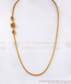 Double Sided One Gram Gold Plated Ad Stone Designer Mugappu Chain MCH1011