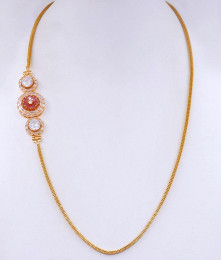 One Gram Gold Mugappu Chain For Womens And Girls MCH1296
