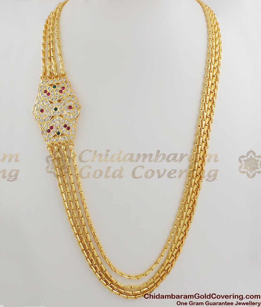 Grand Four Line Big Impon Mugappu Designs for Married Women MCH138 Grand Four Line Big Impon Mugappu Designs for Married Women MCH138