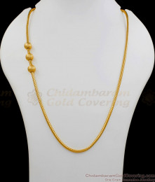 Daily Wear Gold Plated Plain Ball Mugappu Thali Kodi New Arrival Jewelry MCH732