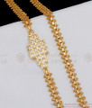 Latest White Stone Impon Side Pendant Chain For Married Women MCH739