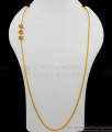 Stunning Ball Design Multi Color Stone Gold Side Pendant Chain MCH765-LG