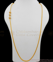 Sparkling White Stone Gold Ball Mugappu Chain For Married Womens MCH766-LG