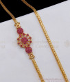 New Arrival Ruby Gold Thali Chain Side Pendant MCH816