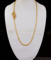 New Collection Peacock Gold Mugappu Chain With White Stone MCH863