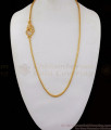 Dancing AD White Stone Peacock Gold Mugappu Chain MCH865