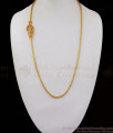 AD Multi Stone Peacock Design Gold Mugappu Chain MCH877