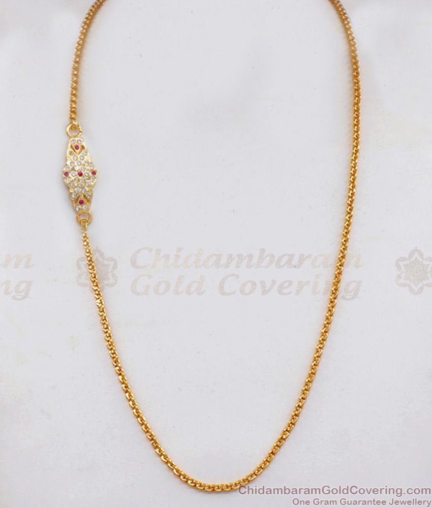 Traditional Goduma Wheat Chain Impon Mugappu For Daily Wear MCH896