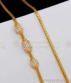 Traditional AD Stone Gold Mugappu Thali Chain Collections MCH914-LG