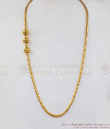 Classical Model Three Balls Gold Mugappu Chain Married Womens MCH924 Classical Model Three Balls Gold Mugappu Chain Married Womens MCH924