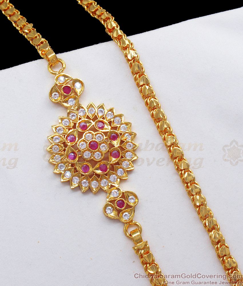 Original Impon Dollar Gold Mugappu Thali Chain MCH944