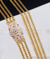 Original Impon Three Line Mugappu Chain Gati Stones Side Pendant Collections MCH945