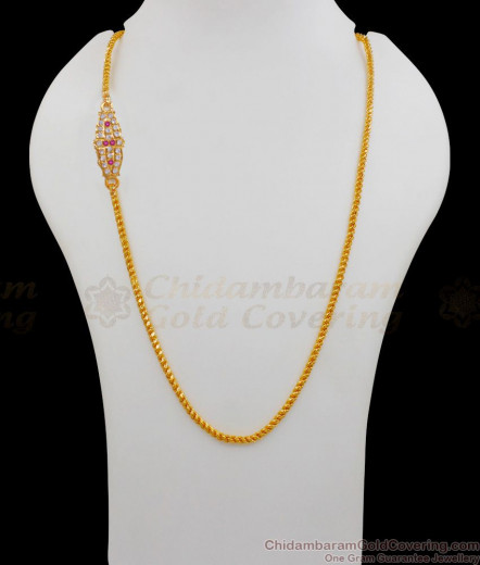 Tennampoo Design Chain New Design Original Impon Single Mugappu Chain Designs MCH949