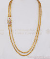 Double Line Mugappu Chain Design Latest Gold Plated Jewellery With Images MCH974