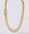 Traditional Double Line Impon Mugappu Side Pendant Chain MCH998