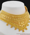 Handmade Bridal Choker Necklace Gold Design for Marriage NCKN1023