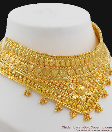 Children Wear Small Size Gold Choker Design with Earrings Teen Collections  NCKN1942