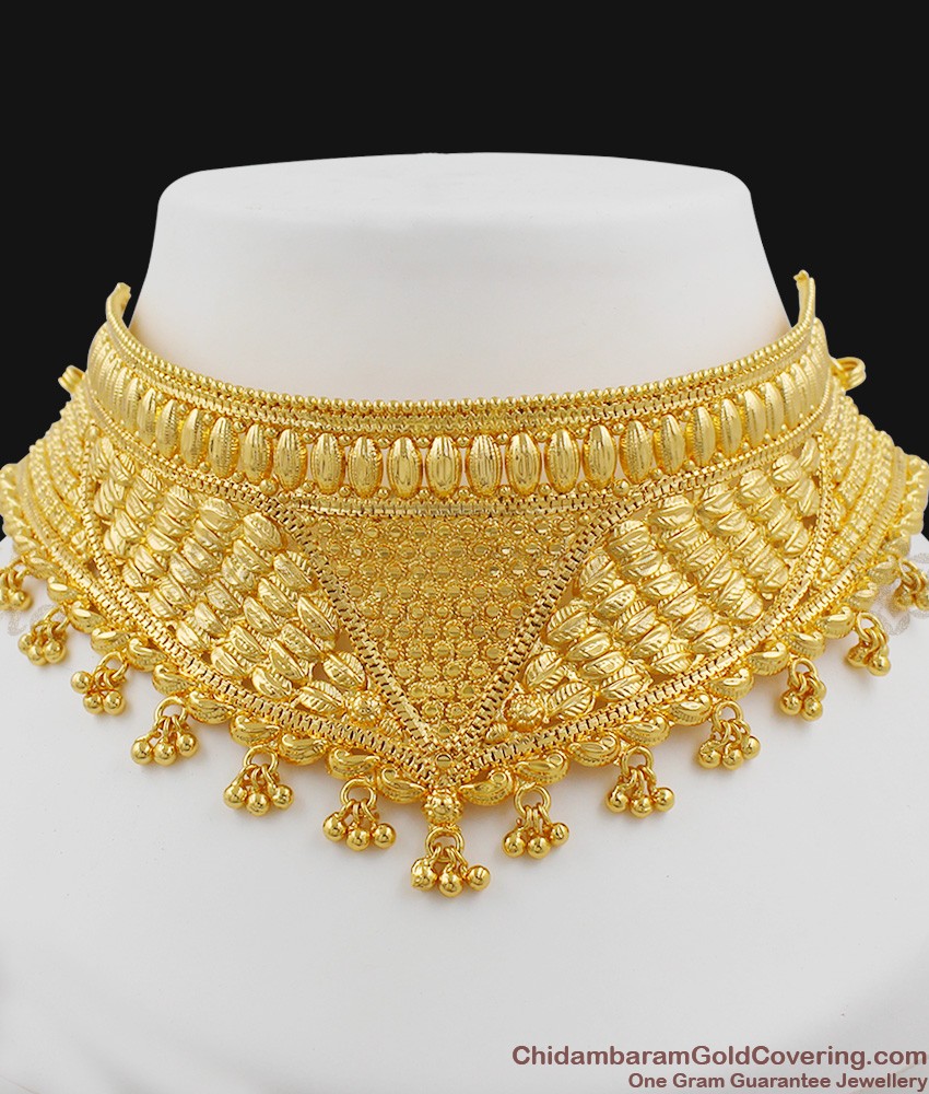 Buy Attractive Double Layer Gold Forming Necklace With Earrings Set NCKN2073