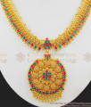 Bridal Design Ruby and Emerald Stone Necklace NCKN1031