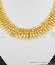 Traditional Gold Plated Mullai Poo Choker Necklace NCKN1041